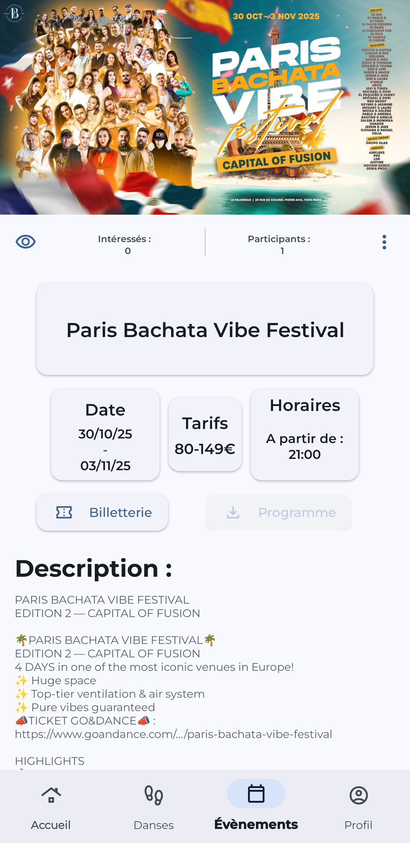 Détails événement 1